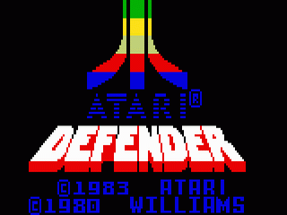 Defender title screen for Intellivision
